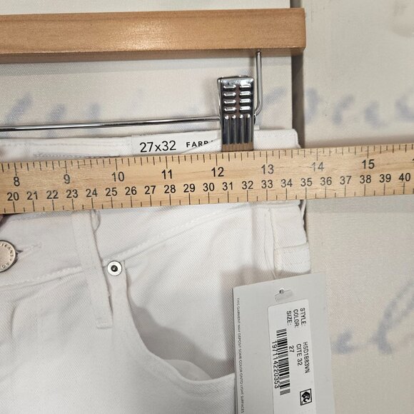 NWT Adriano Goldschmied Farrah Boot Jeans High Rise Size 27 White $210 - Picture 7 of 10